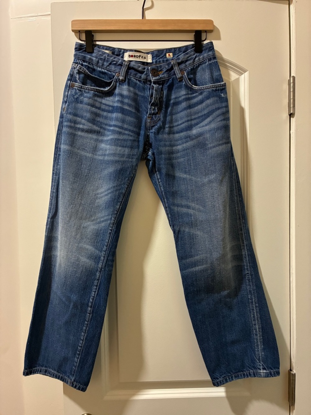 Boro Japanese handcrafted 100% cotton denim CroppedJeans - Relaxed Ankle Fit
